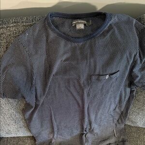 French Connection Dark Blue Dotted Tee